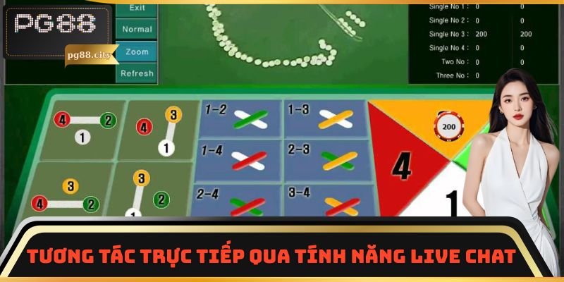 Tương tác trực tiếp qua tính năng Live Chat